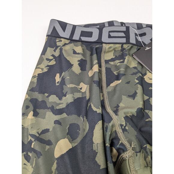 Under Armour Boys Fitted Camo Leggings - Youth Medium - Picture 3 of 6